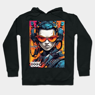 Code Keeper Futuristic Anime Character Hoodie